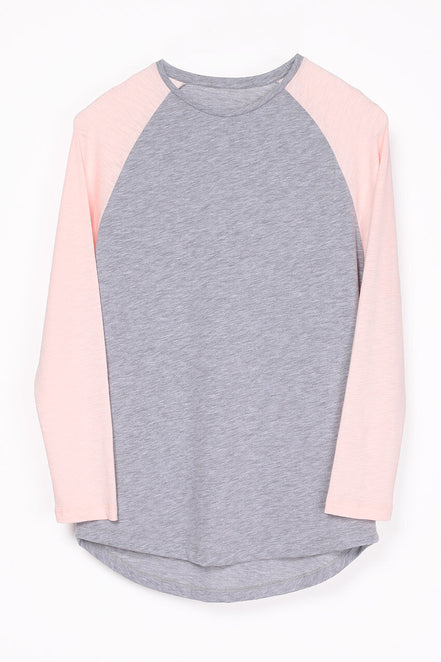 Eisdieler Raglan Longsleeve Ash Grey-Rose