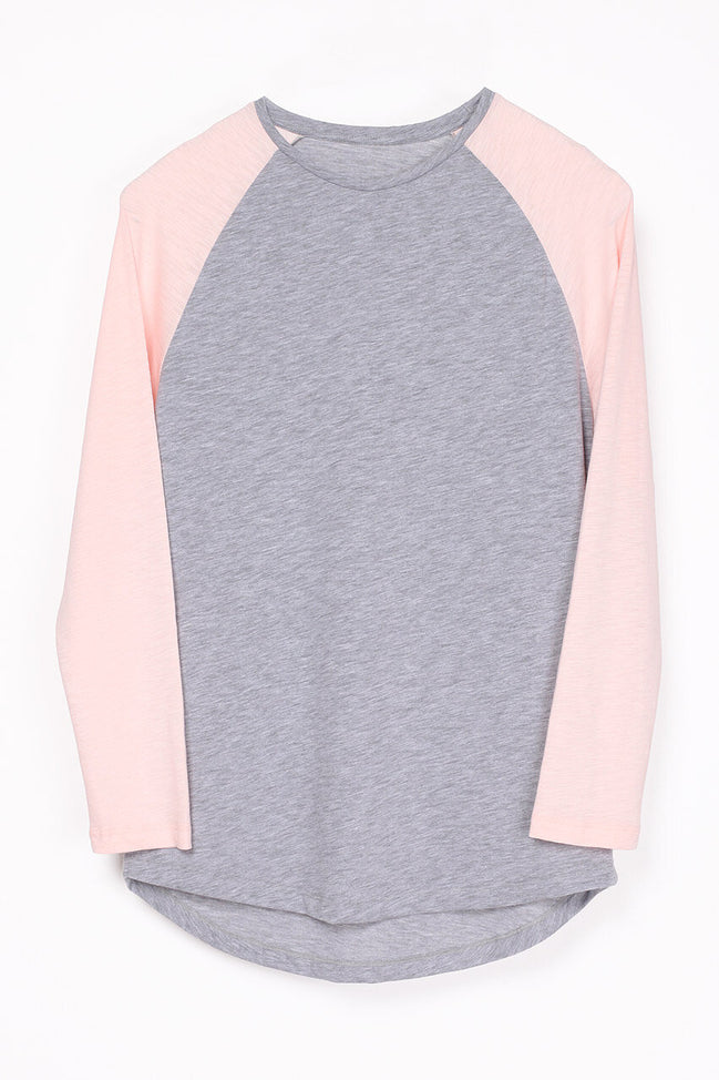 Eisdieler Raglan Longsleeve Ash Grey-Rose