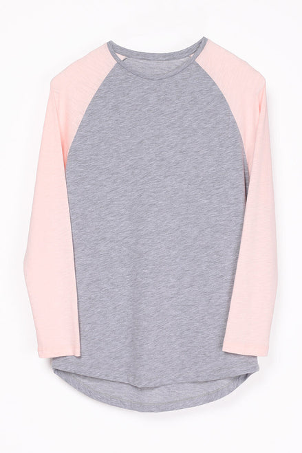 Eisdieler Raglan Longsleeve Ash Grey-Rose