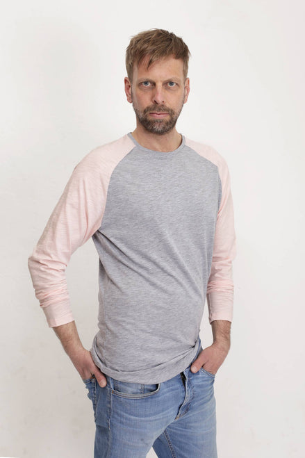 Eisdieler Raglan Longsleeve Ash Grey-Rose