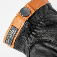 Hestra Deerskin Wool Tricot Charcoal-Black