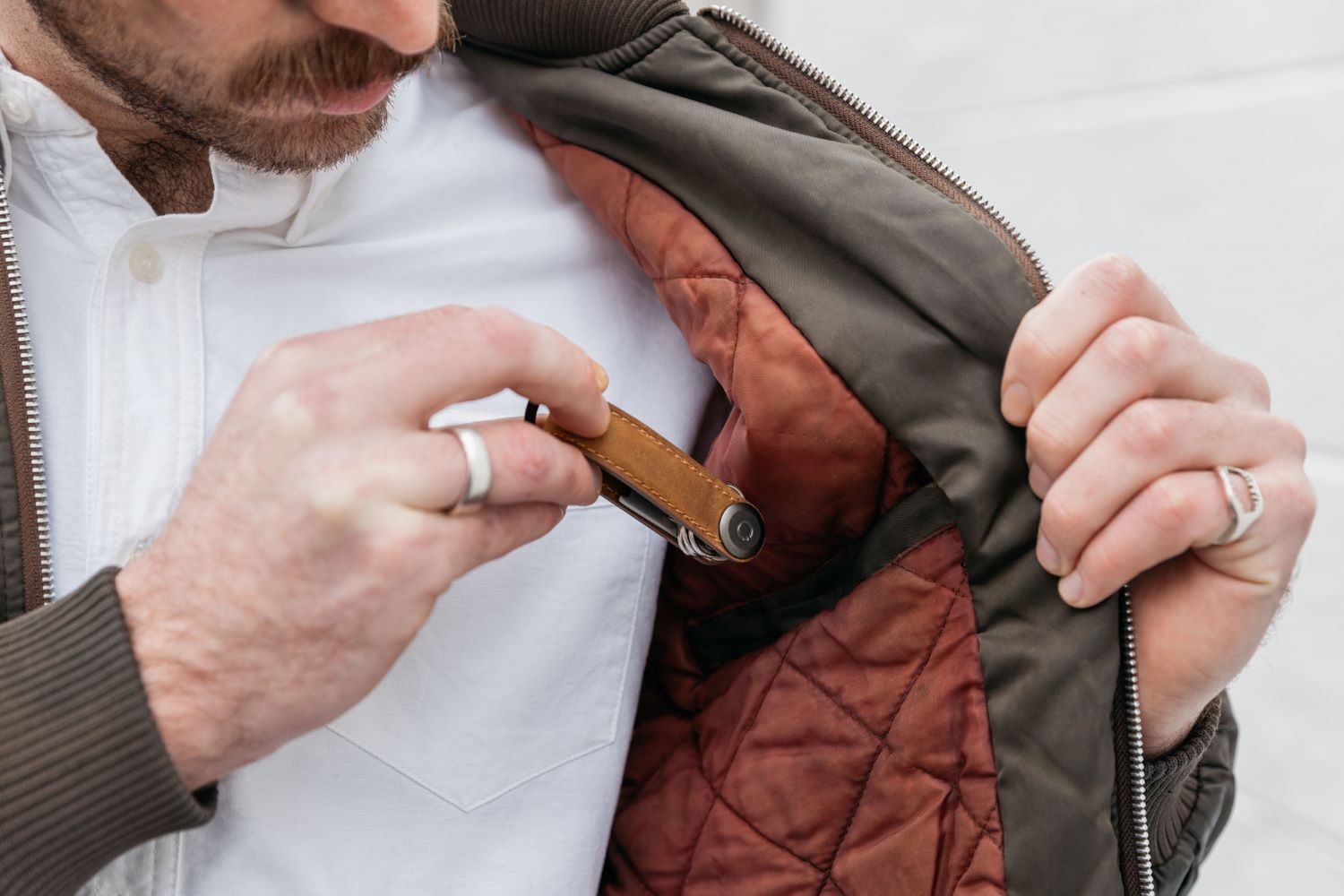 Orbitkey Key Organiser Crazy Horse Leather