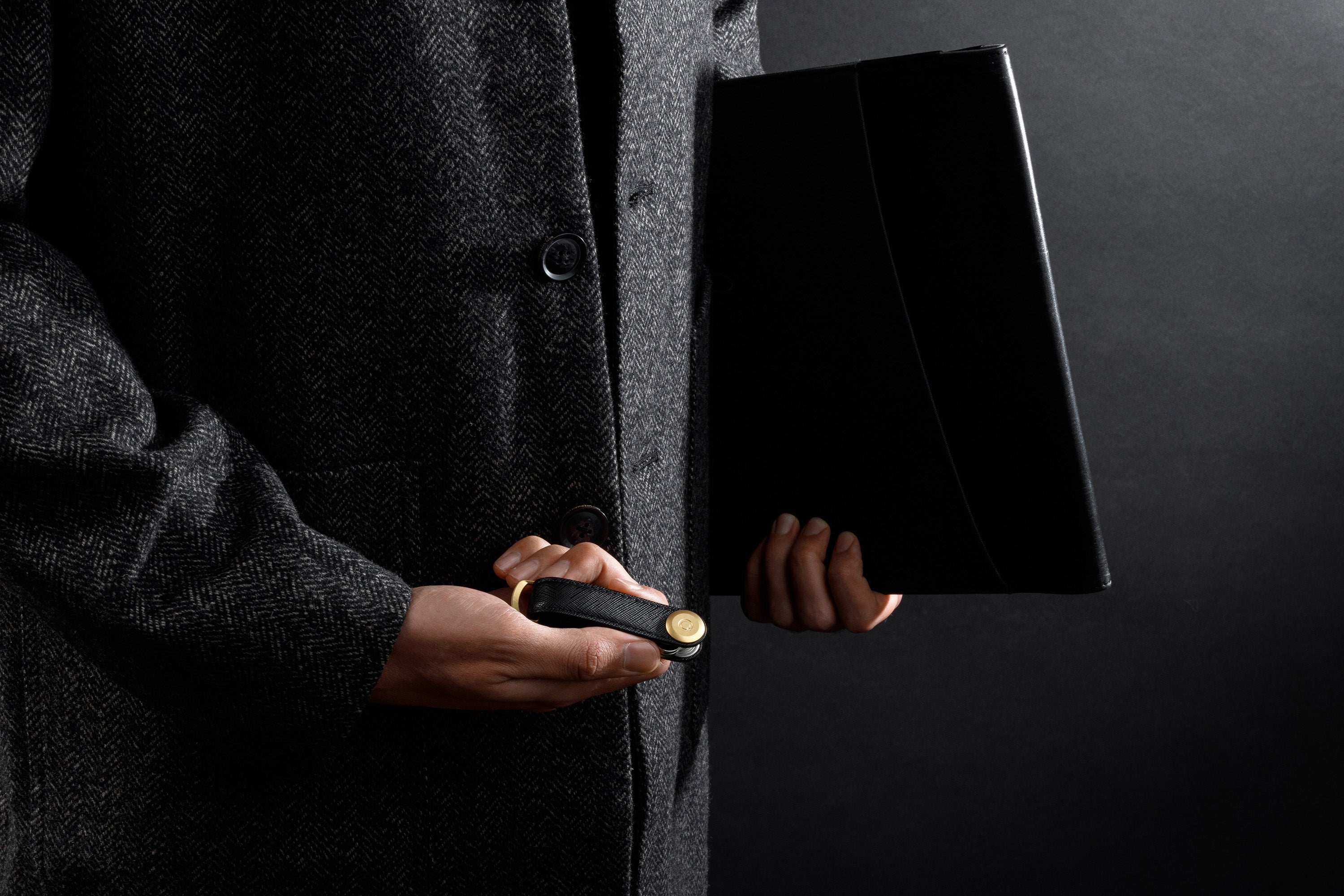 Orbitkey Key Organiser Saffiano Leather